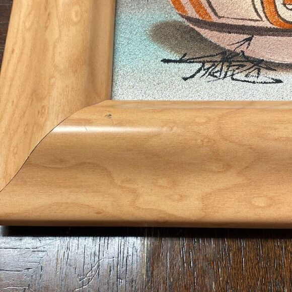 Native American Pottery Sand Oil Painting Signed Myung Mario Jung Southwest - Picture 4 of 12